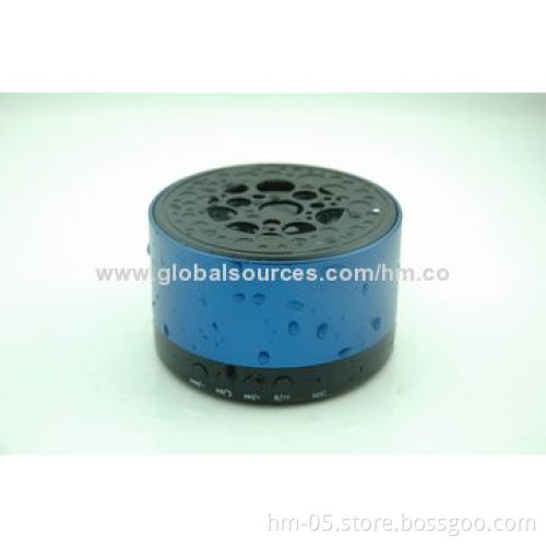 Outdoor waterproof/dustproof Bluetooth speaker with phone handsfree speaker